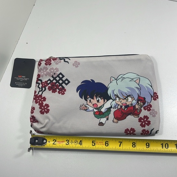 Inuyasha Floral Cosmetic Makeup Bag Pouch New - Picture 5 of 8
